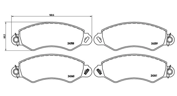 Brake Pad Set, disc brake (363700501002)