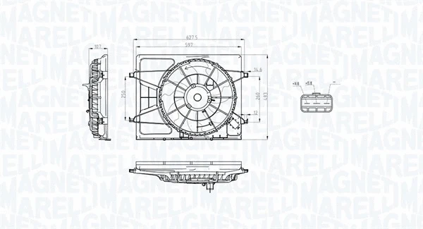 Fan, engine cooling (069422793010)