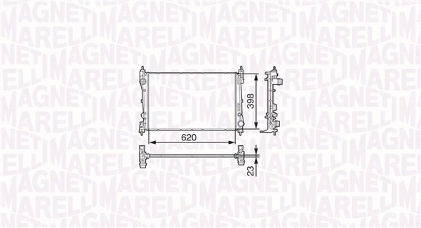 Radiator, engine cooling (350213131600)