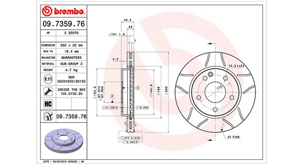 Brake Disc (360406032705)