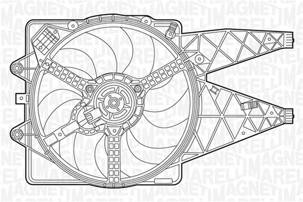 Fan, engine cooling (069422238010)