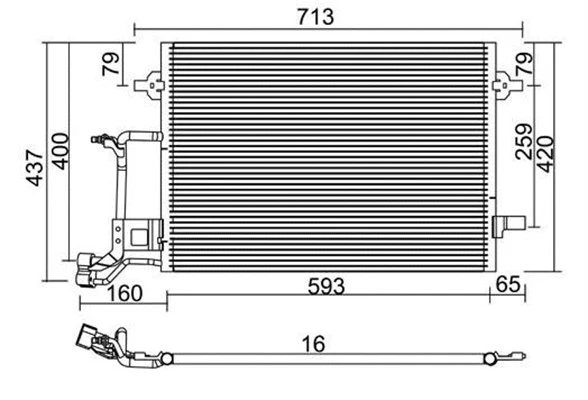 Condenser, air conditioning (359003220150)