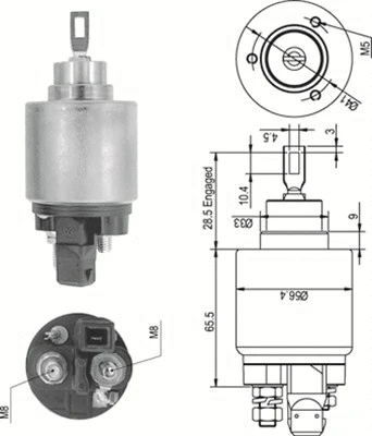 Solenoid Switch, starter (940113050343)