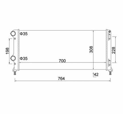 Radiator, engine cooling (359000300980)