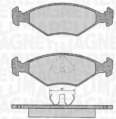 Brake Pad Set, disc brake (363916060807)