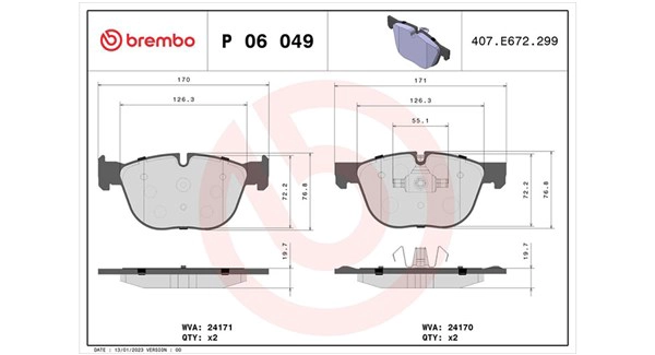 Brake Pad Set, disc brake