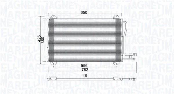 Condenser, air conditioning (350203913000)