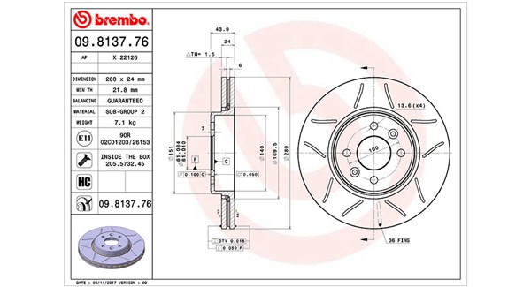 Brake Disc (360406043905)