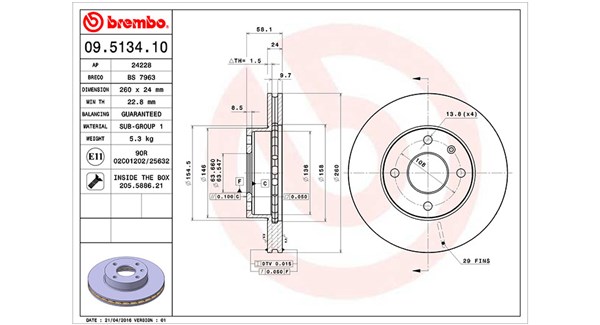 Brake Disc (360406024900)