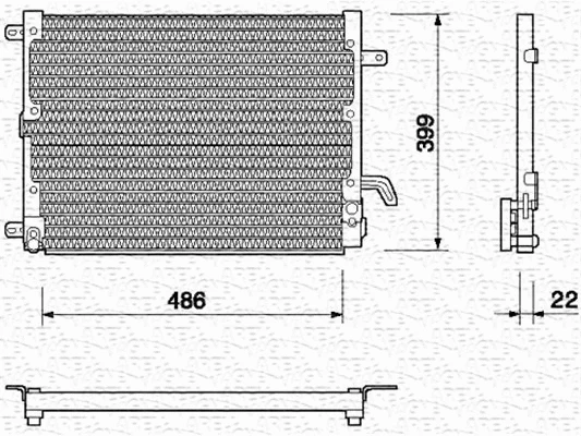 Condenser, air conditioning (350203122000)