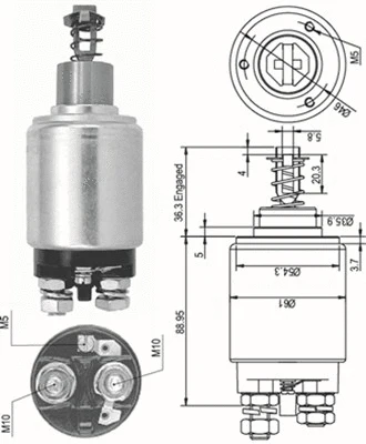 Solenoid Switch, starter (940113050100)