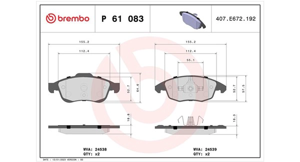 Brake Pad Set, disc brake