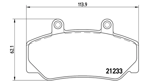 Brake Pad Set, disc brake (363700486006)