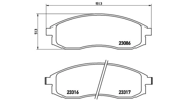 Brake Pad Set, disc brake (363700454032)