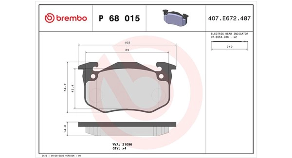 Brake Pad Set, disc brake