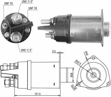 Solenoid Switch, starter (940113050043)