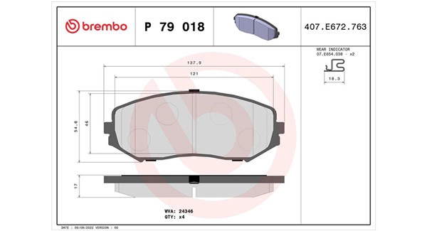 Brake Pad Set, disc brake