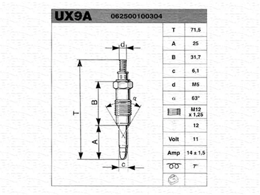 Glow Plug (062500100304)