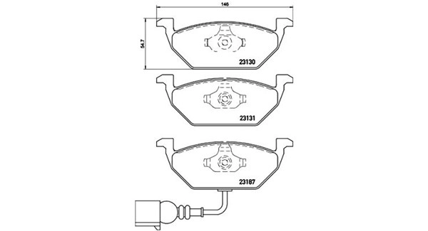 Brake Pad Set, disc brake (363700585072)