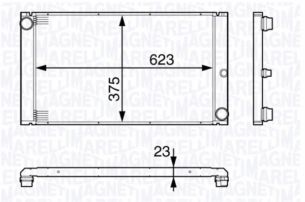 Radiator, engine cooling (350213140200)