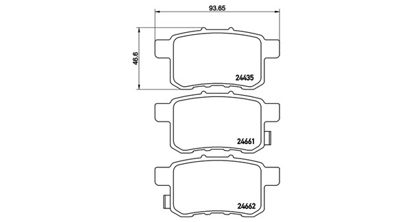 Brake Pad Set, disc brake (363700428072)