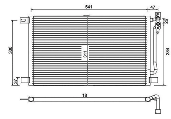Condenser, air conditioning (359003220220)