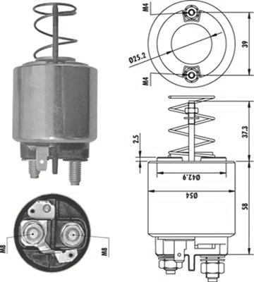 Solenoid Switch, starter (940113050486)