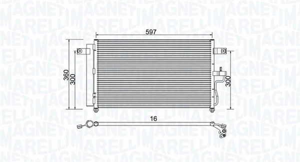 Condenser, air conditioning (350203955000)