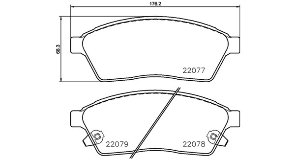 Brake Pad Set, disc brake (363700409009)