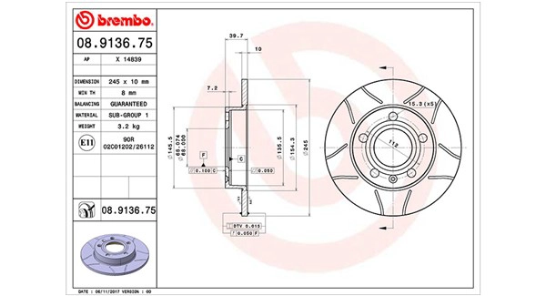 Brake Disc (360406012205)