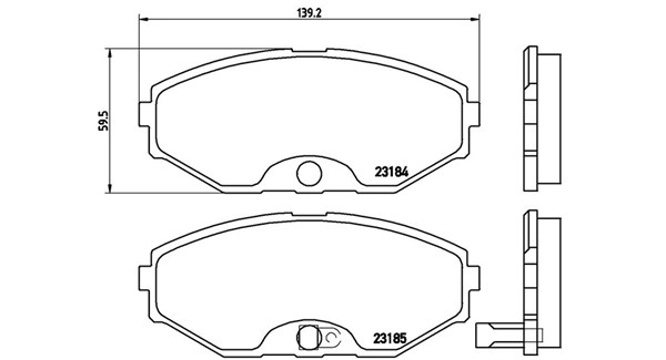 Brake Pad Set, disc brake (363700456045)