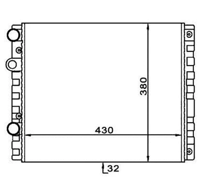 Radiator, engine cooling (359000300680)