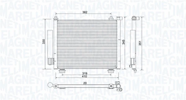 Condenser, air conditioning (350203993000)
