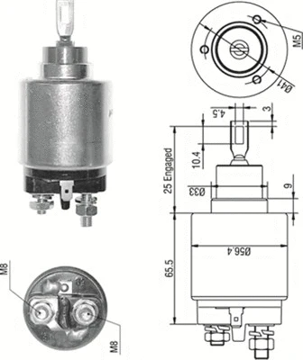Solenoid Switch, starter (940113050273)