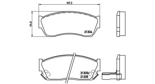 Brake Pad Set, disc brake (363700479005)