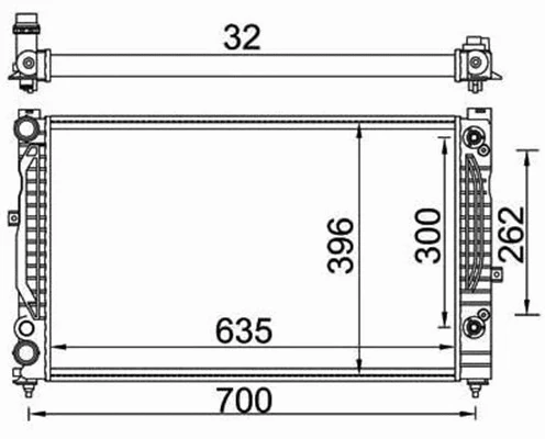 Radiator, engine cooling (359000301160)