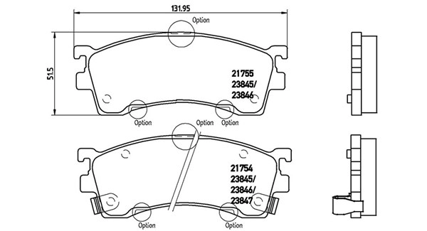 Brake Pad Set, disc brake (363700449023)