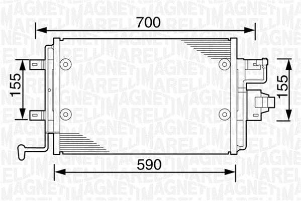 Condenser, air conditioning (350203238000)