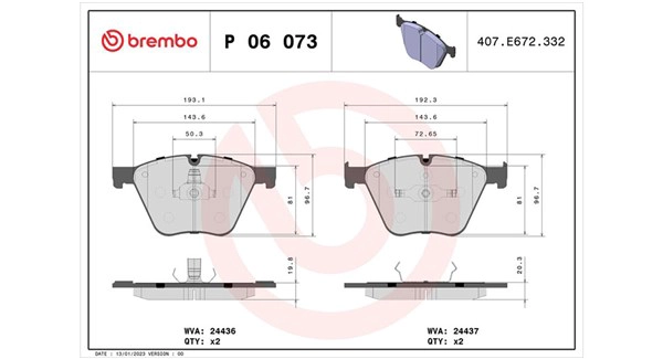 Brake Pad Set, disc brake