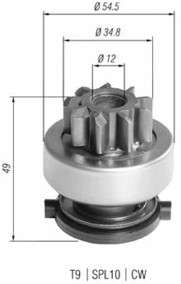 Pinion, starter (940113020390)
