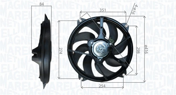 Fan, engine cooling (069422745010)