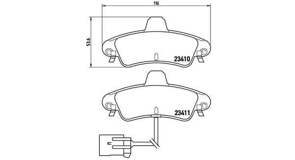 Brake Pad Set, disc brake (363700424038)