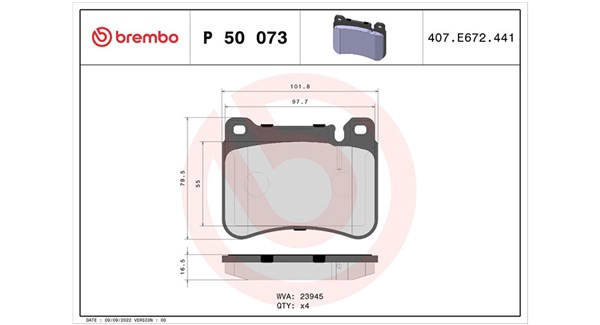 Brake Pad Set, disc brake