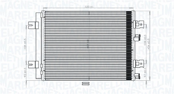 Condenser, air conditioning (350203765000)