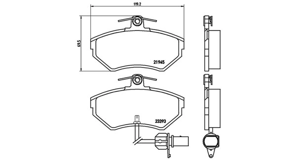 Brake Pad Set, disc brake