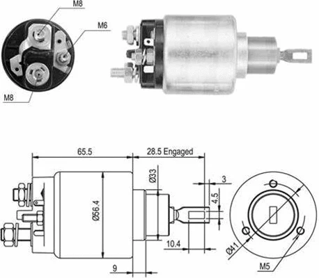 Solenoid Switch, starter (940113050046)
