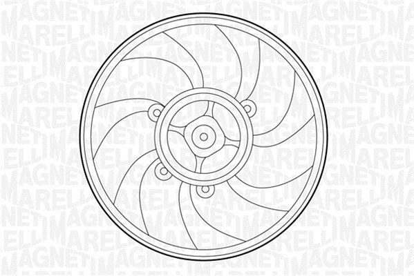 Fan, engine cooling (069422215010)