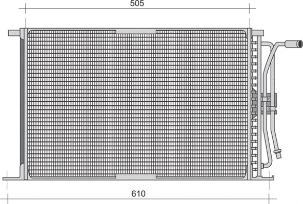 Condenser, air conditioning (350203281000)