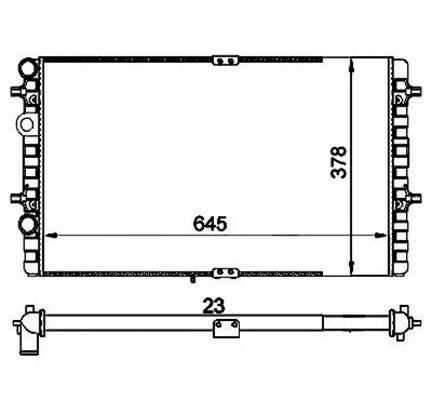 Radiator, engine cooling (359000300750)