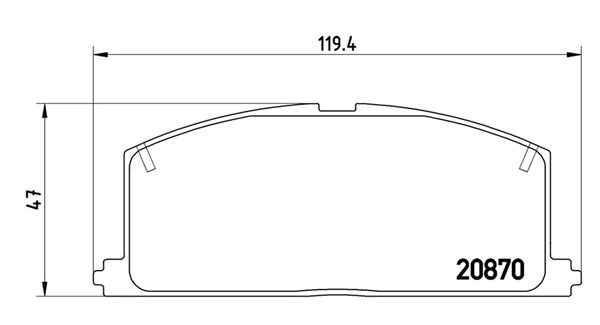 Brake Pad Set, disc brake (363700483011)